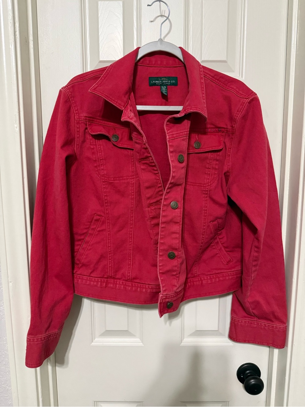 Lauren Ralph Lauren Pink Cotton Jean Jacket
